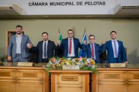 Ato solene consolida posse da Mesa Diretora da Câmara