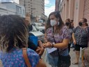 Fernanda Miranda fiscaliza Central de Matrículas e denuncia caos no atendimento Fernanda Miranda fiscaliza Central de Matrículas e denuncia caos no atendimento