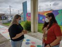 Fernanda Miranda fiscaliza local de vacinação infantil