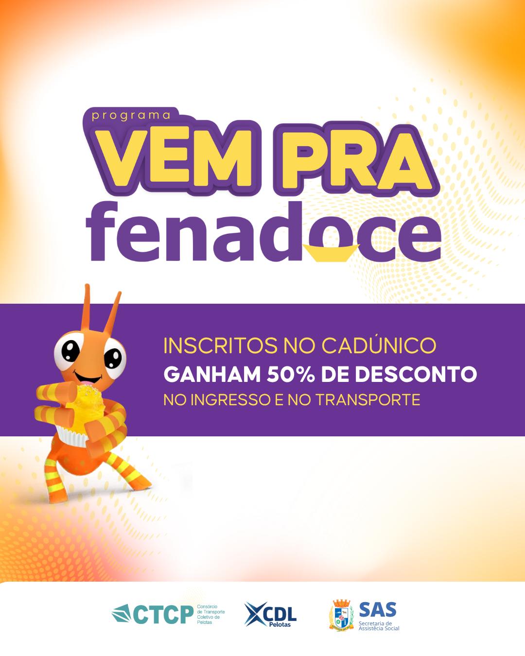 Fenadoce: ingresso social pela metade do valor mobiliza comunidade