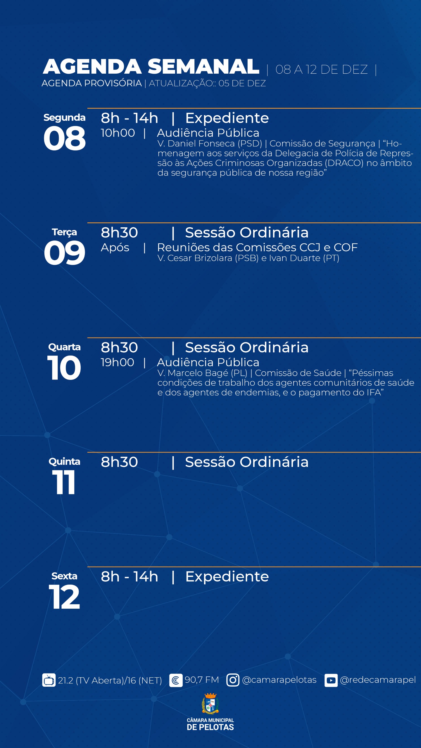 08/12 - 12/12 _ Agenda Provisória _ 0,7