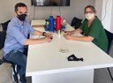 Programa da Dignidade Menstrual é pauta entre vereador e secretária da saúde Programa da Dignidade Menstrual é pauta entre vereador e secretária da saúde