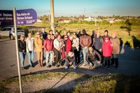 Rua em homenagem à Aísha Schaun é inaugurada em Pelotas