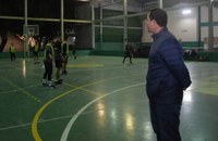 Vereador Carlos Júnior acompanhou a preparação do Handebol do Clube Brilhante