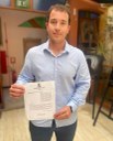 Vereador Carlos Junior aprova homenagem para jovem nadador do Clube Brilhante Vereador Carlos Junior aprova homenagem para jovem nadador do Clube Brilhante