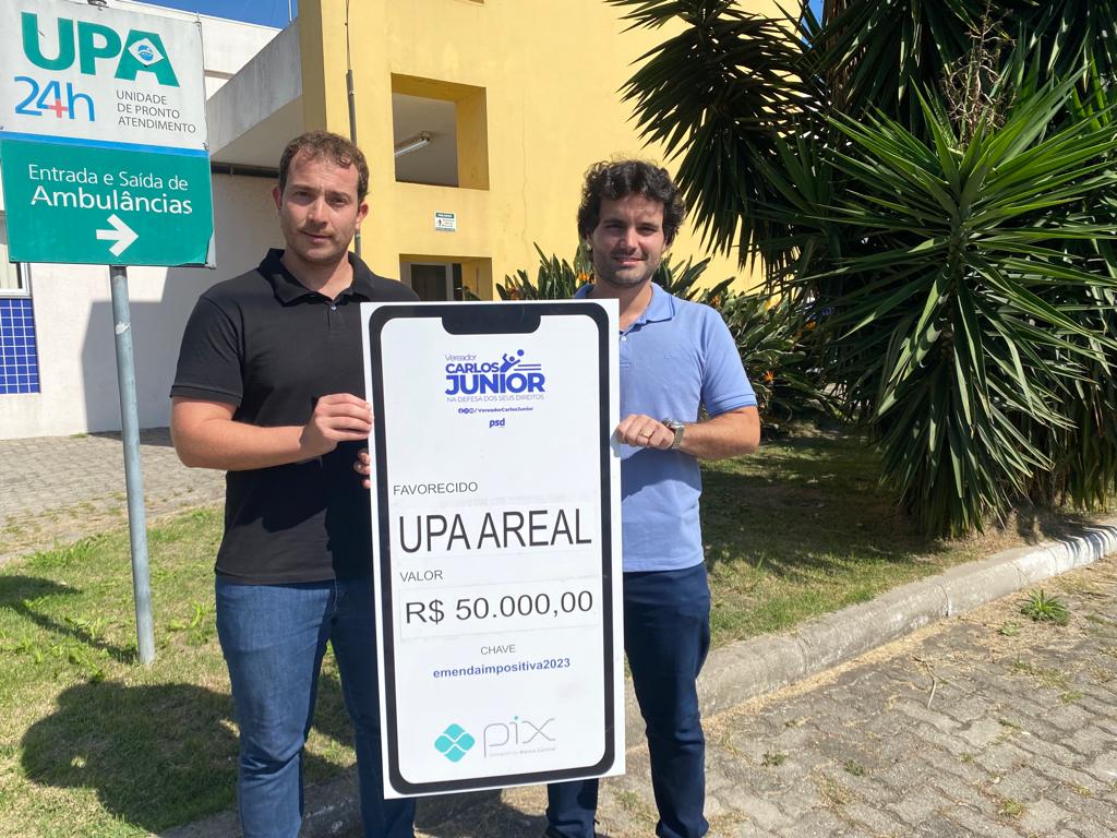 Vereador Carlos Junior formaliza recurso para a UPA do Areal