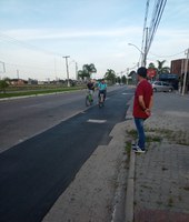 Vereador Paulo Coitinho fiscaliza obras em ciclovia 