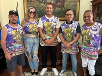 Visita do Presidente do Afoxé, Pai Baiano, à Câmara Municipal de Pelotas